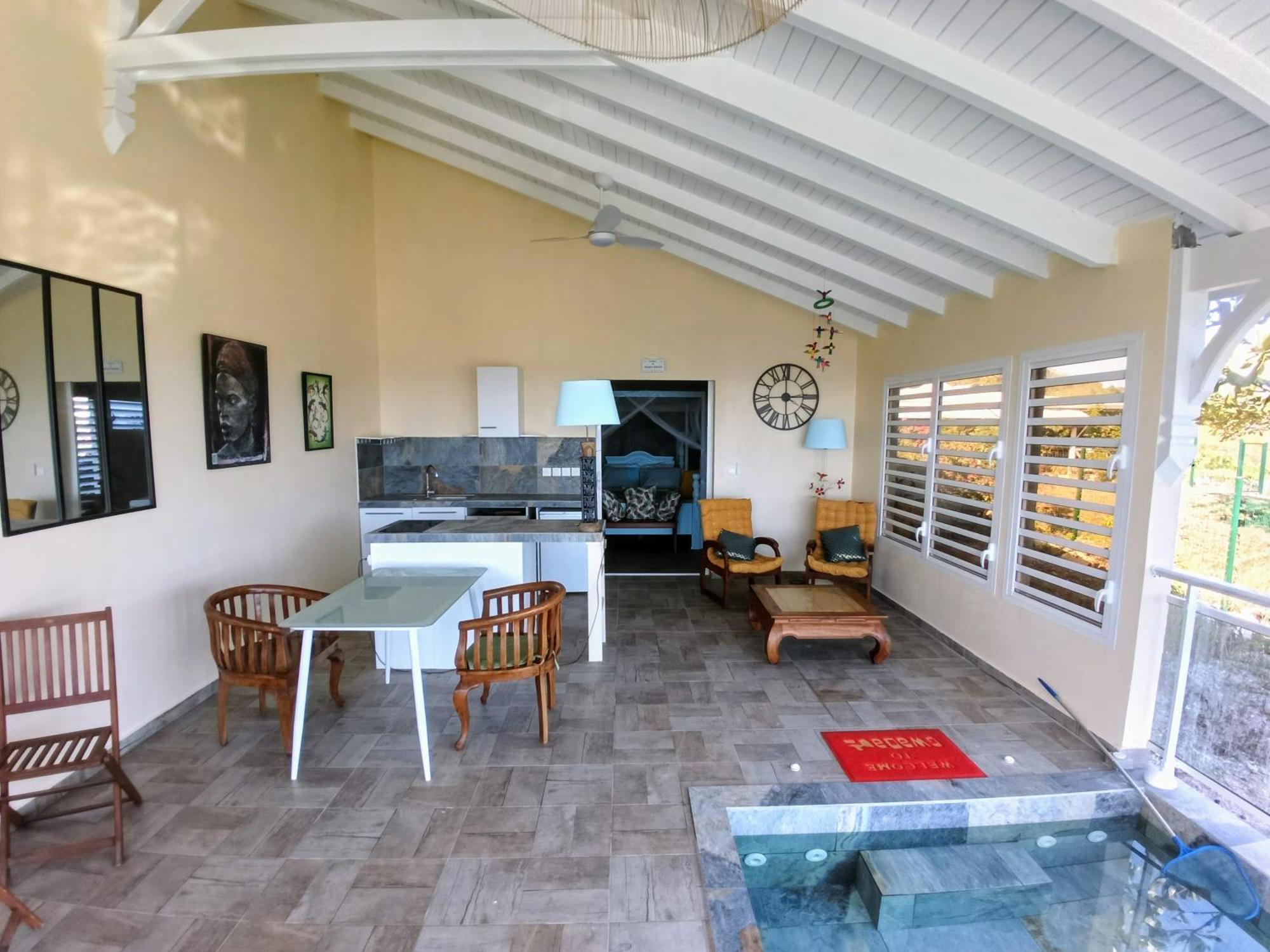 Aux Colibris Amoureux : Loft De Standing Avec Vue Mer Grand-Bourg  Exteriér fotografie