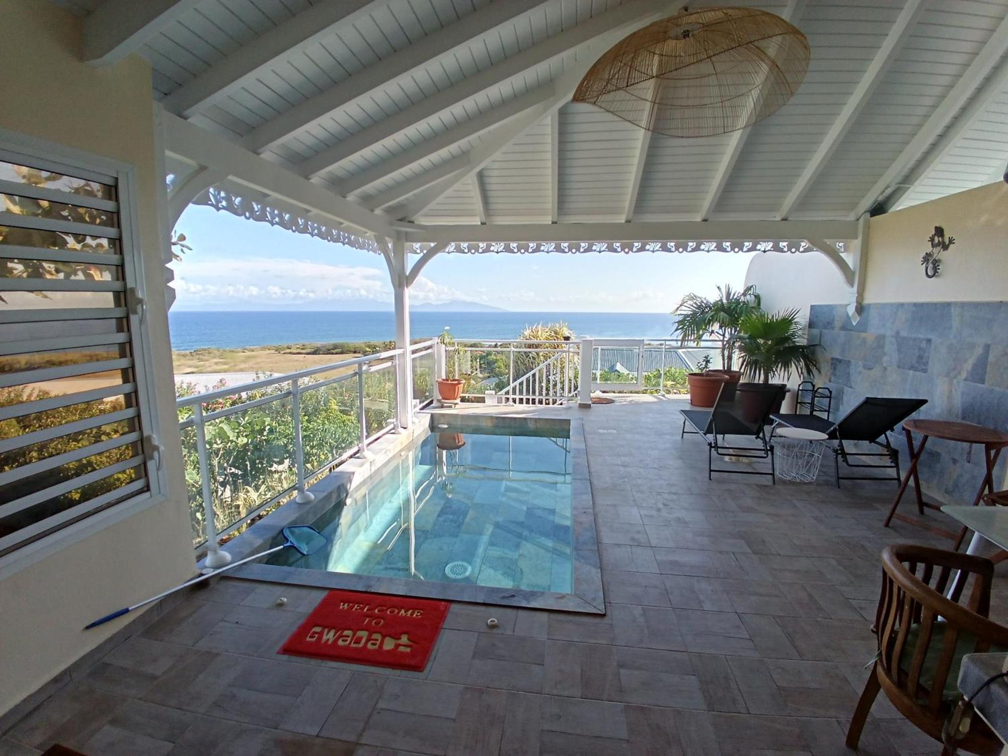 Aux Colibris Amoureux : Loft De Standing Avec Vue Mer Grand-Bourg  Exteriér fotografie